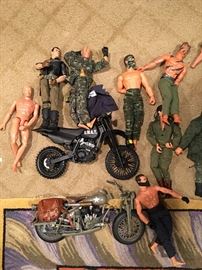 Huge box of GI Joe's and accessories