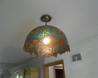 Foyer stained glass fixture has flaws, but might make a great contribution to a super mosaic treasure!