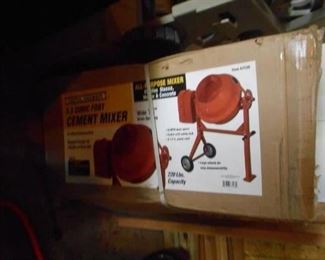 Cement mixer NEW in-the-box!