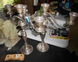 Silver candleobras