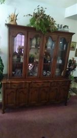 large French provincial china cabinet