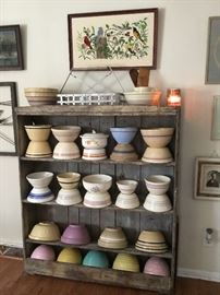 Yellow ware, Yellowware, T.G. Green Yellow Ware, McCoy Yellow Ware,  Red Wing, Hull Pottery 