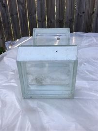 Lot of 140 glass blocks made in Germany 