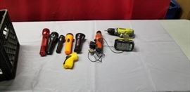 Flashlights Cordless Drills Lot
