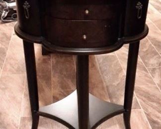 Wood accent table.