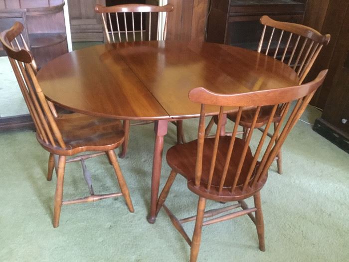 Stickley Table and Chairs https://ctbids.com/#!/description/share/124034
