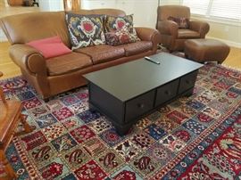 PotteryBarn Couch and Chair with Ottoman