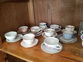 Collection of teacups.
