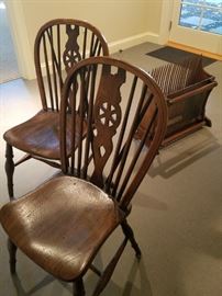 Set of 6 whaleback chairs