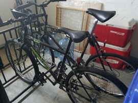 Bikes and rack