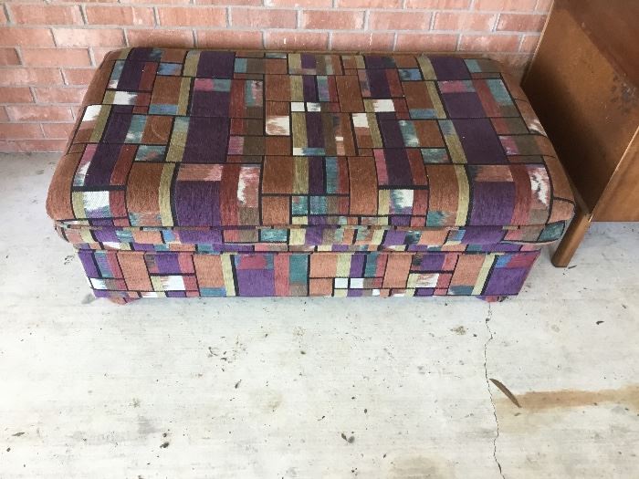 Footstool and matching sofa