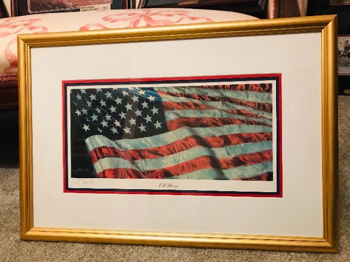 Signed Mort Kunstler “Old Glory”