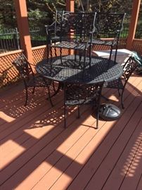 VERY NICE PATIO SET-ONLY TABLE AND 4 CHAIRS AVAILABLE