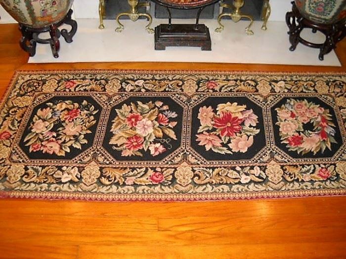 FLORAL EMBROIDERY RUG
