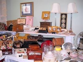 PURSES METAL TISSUE BOXES JEWELRY BOXES