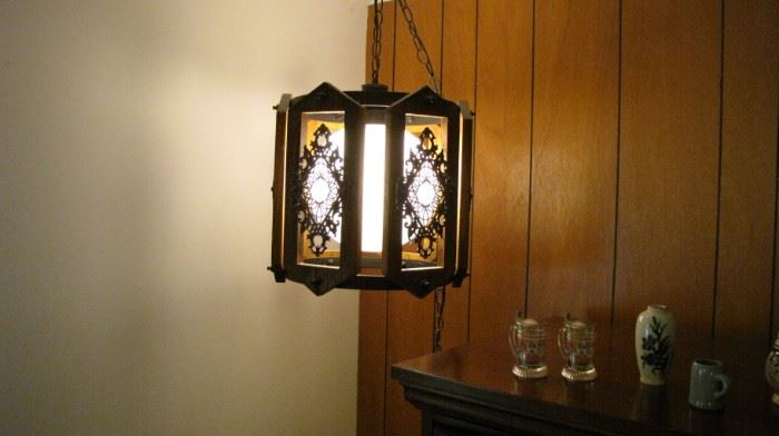 Mid Century Modern Swag hanging lamp light 