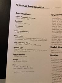 Martin Logan speakers. Tested and currently hooked up so you can hear sound quality. Available for presale. Call if you’d like to come take a look! $1,000. 