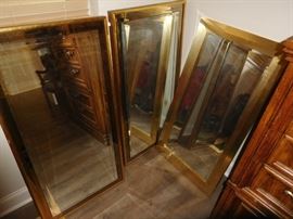 Very heavy beveled mirrors