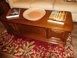 Matching walnut coffee table