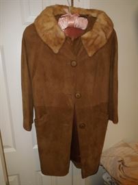 Mink/suede coat