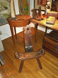 Antique Birthing Chair