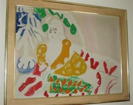 "Lawn Party" Large Canvas by Bob Kane, listed