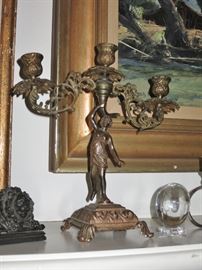 Gilt Bronze Candelabra