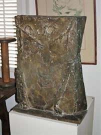 "Cat 1" Orig. Brutalist Bronze by Bruno Groth, listed