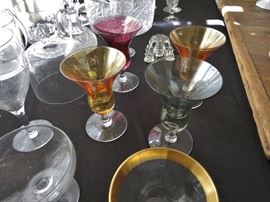Cool 1960's Cocktail Glasses