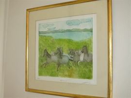 Original Hand Colored Etching