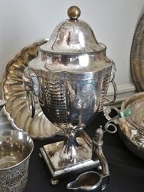 Antique Sheffield Silver plate Hot Water Urn
