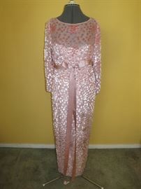 Nolan Miller Silk Evening Gown worn by Ms. Nolan to the Emmy Awards in 1956