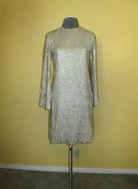Beaded Cocktail Dress (comes with full-length skirt)
