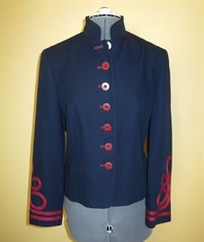 Stunning Fitted Military-Style Jacket w/ Slacks