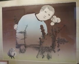 Orig. Etching by Morris Broderson