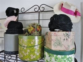 More Hats! The Black Hat on left is Christian Dior.  We have 3 Dior Hats ......