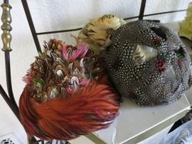 Exotic Feather Chapeaus