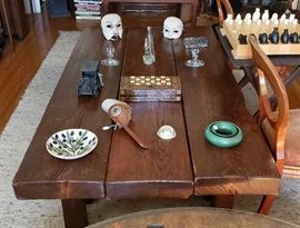 One-of-a-Kind Railroad Tie Coffee Table