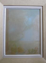 "Sill Life with View" Orig. OIl on Board by Helen Lundeberg, listed