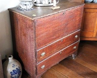 Grain painted blanket chest.