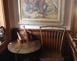 Windsor chair and Van Den Berg - The Potato Diggers