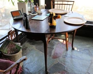 Tea Table and Windsor chair