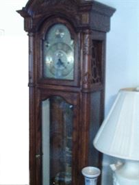 Sligh Oak Grandfather Clock