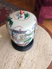 Teak Wood Italian Marble, round coffee table