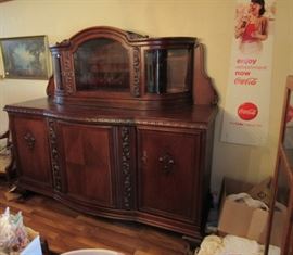 Outstanding Sideboard w/Curio Cabinet on Top