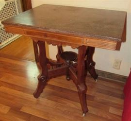 Victorian Marble Top Parlor Table