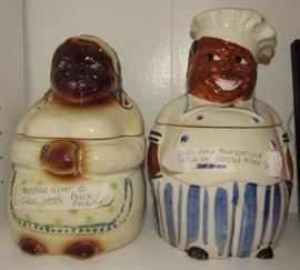 Black Art Mammy & Chef Cookie Jars