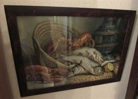 Victorian Lobsters & Fish Picture