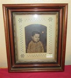 Framed Tin Type Photo