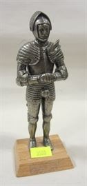 Small model of a knight in shining armor